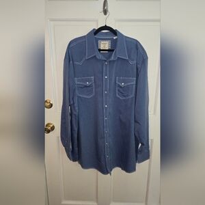 Panhandle Rough Stock Pearl Snap Button Down